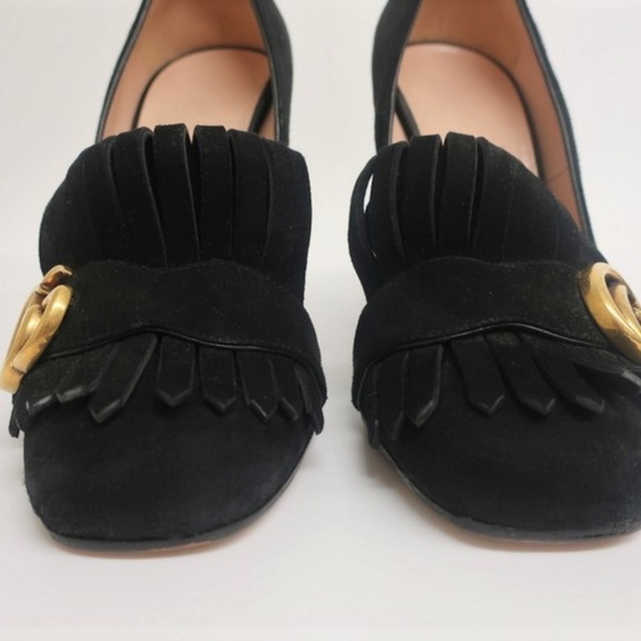Gucci Marmont Kiltie Loafer Pump - Picture 2 of 7